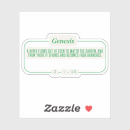 Genese 2:10 aufkleber