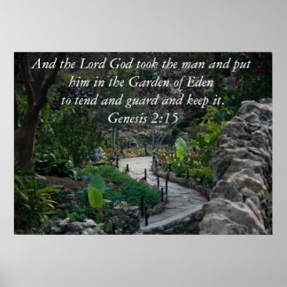 Genese 2:15 poster