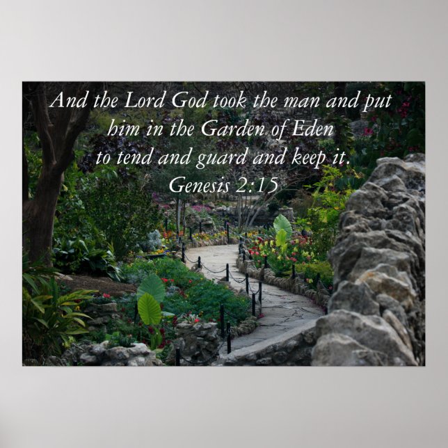 Genese 2:15 poster (Vorne)