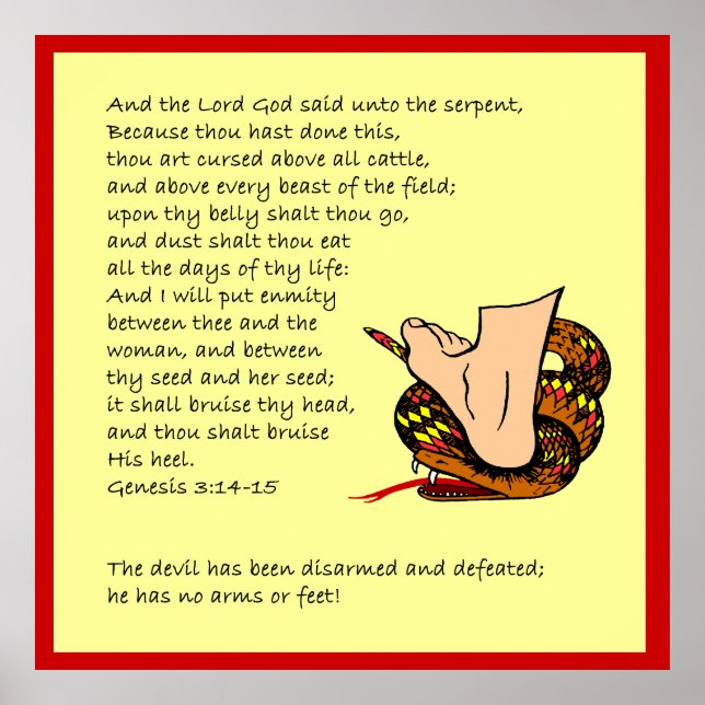 Genese 3:14-15 poster (Vorne)