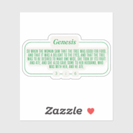 Genese 3:6 aufkleber