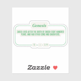 Genese 5:19 aufkleber