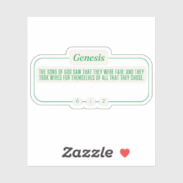 Genese 6:2 aufkleber