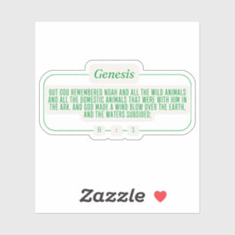 Genese 8:1 aufkleber