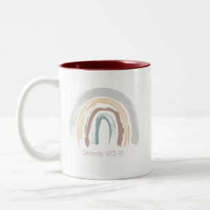 Genese 9:13-16, Regenbogen Zweifarbige Tasse