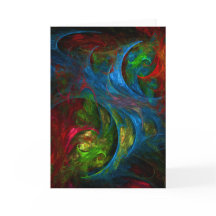 Genese-blaue abstrakte Kunst-Gruß-Karte