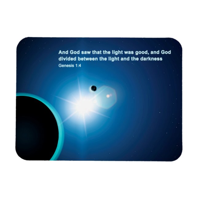 Genese - Licht und Dunkelheit Magnet (Horizontal)