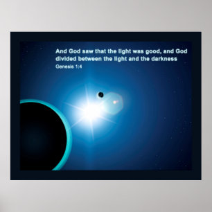 Genese - Licht und Dunkelheit Poster