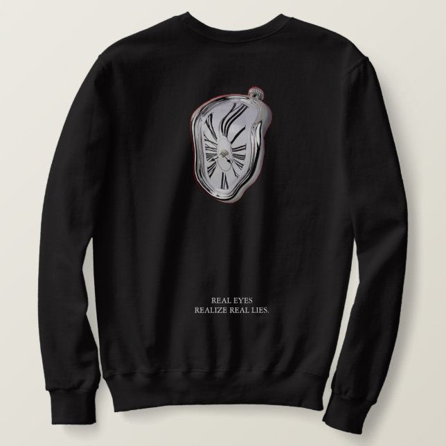 GENESE schwarze Strickjacke Sweatshirt (Design Rückseite)