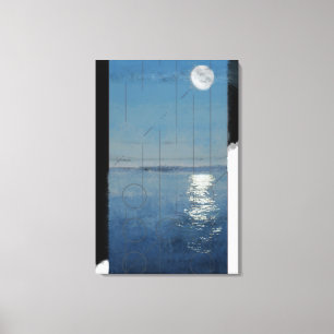 Genese-Tag 2: Digitale Malerei des Wassers 2014 Leinwanddruck