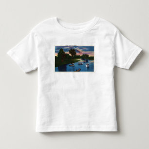 Genesee Tal-Park-Bootfahrt-Szene Kleinkind T-shirt