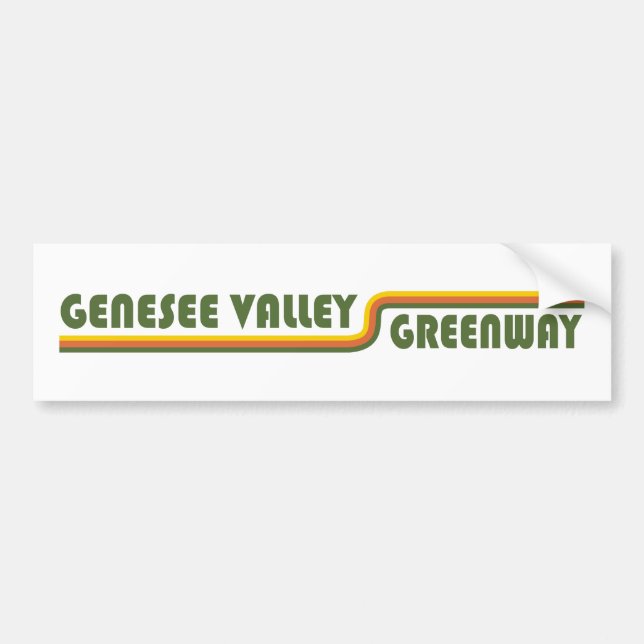 Genesee Valley Greenway New York Autoaufkleber (Vorne)