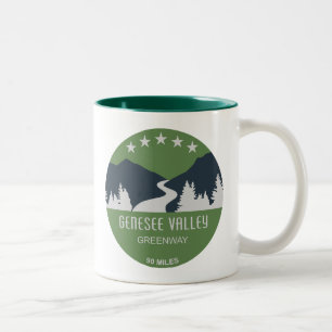 Genesee Valley Greenway New York Zweifarbige Tasse