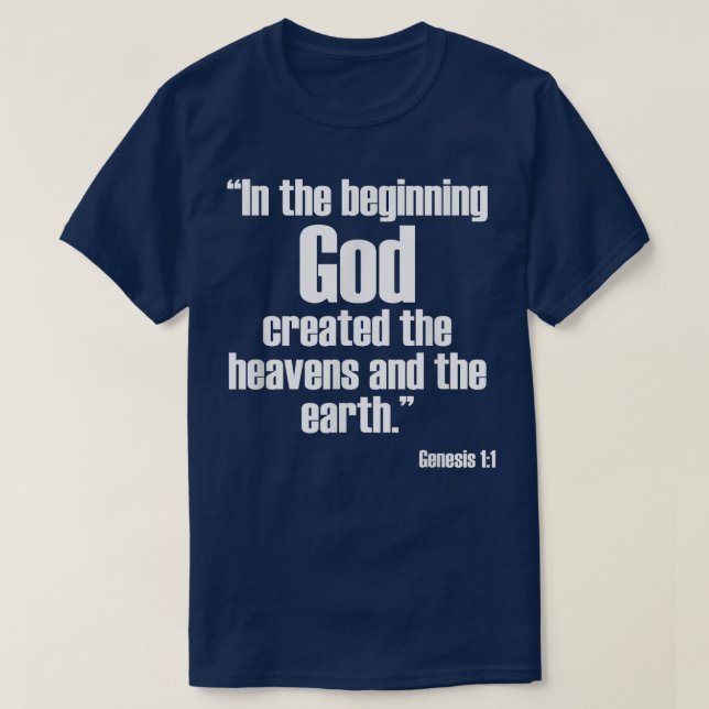 Genesis 11 Bibelverse Religious Christlich T-Shirt (Design vorne)