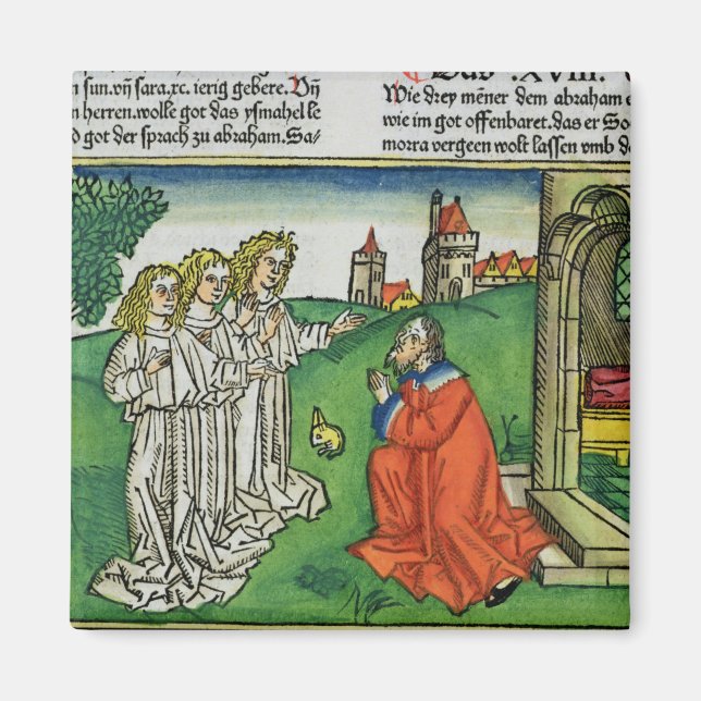 Genesis 18 2 Abraham and the Three Angels, from th Magnet (Vorne)