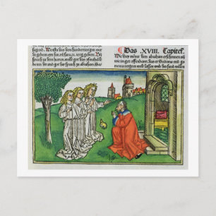 Genesis 18 2 Abraham and the Three Angels, from th Postkarte