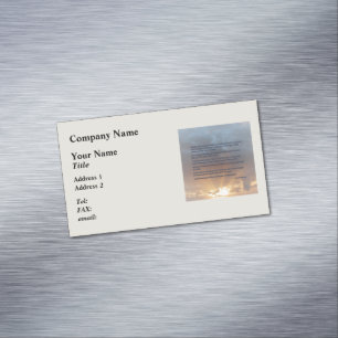 Genesis 1:14-19 ... Gelassen Lichter Magnetische Visitenkarte