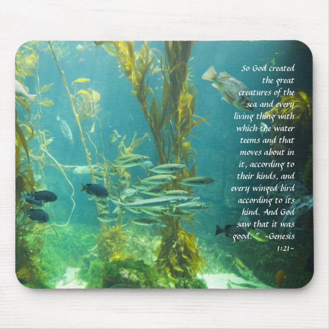 Genesis 1:21 Pacific Kelp Mousepad (Vorne)