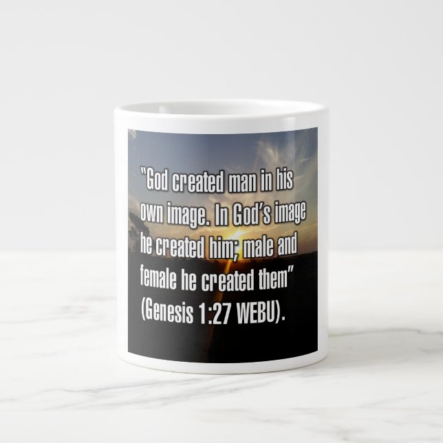 Genesis 1:27 WEBU Tasse (Vorderseite)