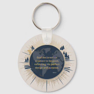 Genesis 1:31 - Gottes Schöpfung war gut Schlüsselanhänger