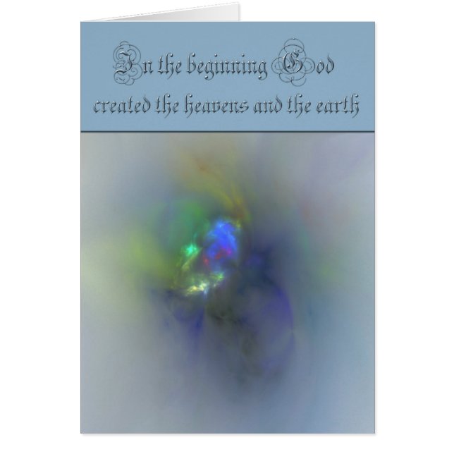 Genesis 1 Am Anfang schuf Gott die Himmel (Vorne)