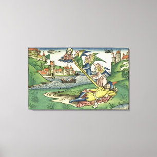 Genesis 28 10 Jacob's Ladder, from the 'Nürnberg Leinwanddruck