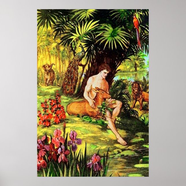 Genesis 2 Gott macht den ersten Menschen Poster (Vorne)