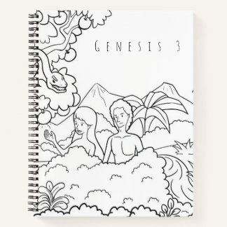Genesis 3 Bibel-Malnotizbuch | Christliche Schrift Notizbuch