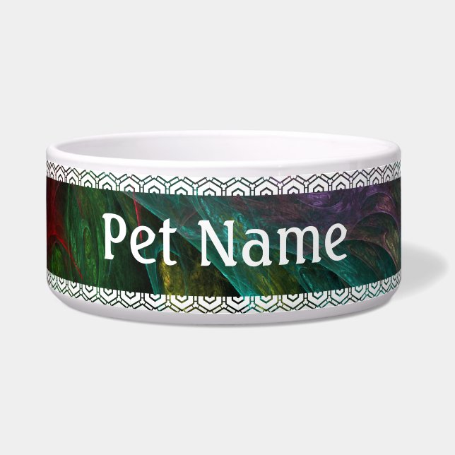 Genesis Abstrakt Art Dog Bowl Napf (Vorderseite)