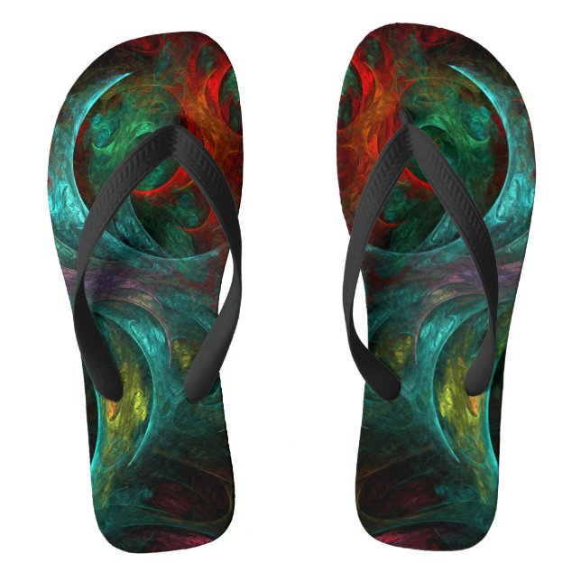 Genesis Abstrakt Art Flip Flops (Fußbett)