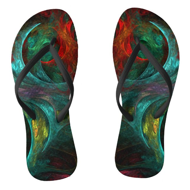 Genesis Abstrakt Art Flip Flops (Fußbett)