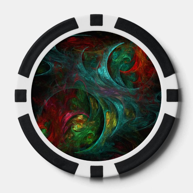 Genesis Abstrakt Art Pokerchips (Vorderseite)