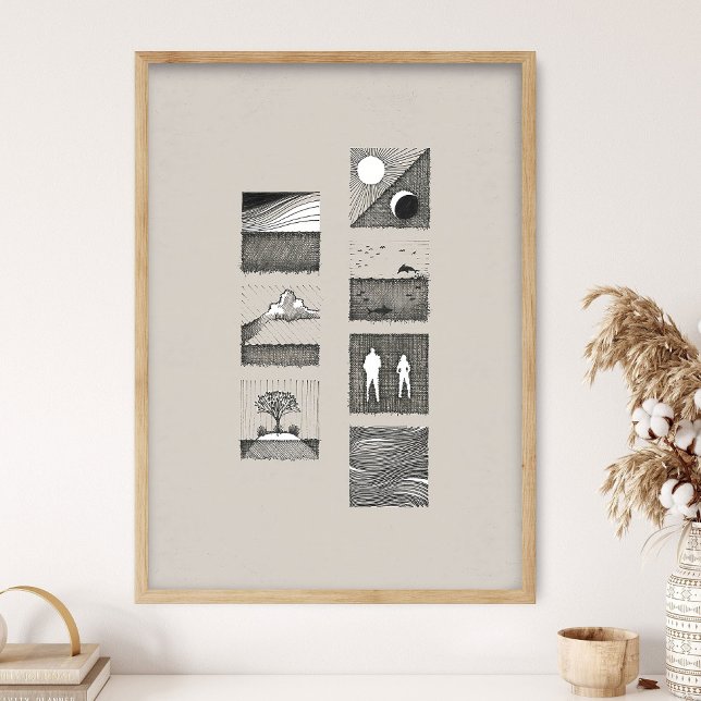 Genesis Art, Days of Creation, In the beginning,  Poster (Von Creator hochgeladen)