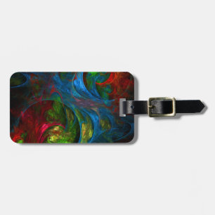 Genesis Blue Abstrakt Art Address Gepäckanhänger