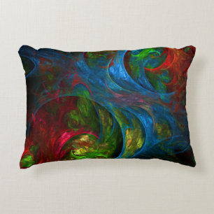 Genesis Blue Abstrakt Art Akzent Pillow Zierkissen