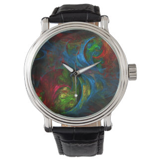 Genesis Blue Abstrakt Art Armbanduhr