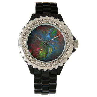Genesis Blue Abstrakt Art Armbanduhr