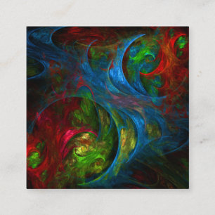 Genesis Blue Abstrakt Art Begleitkarte