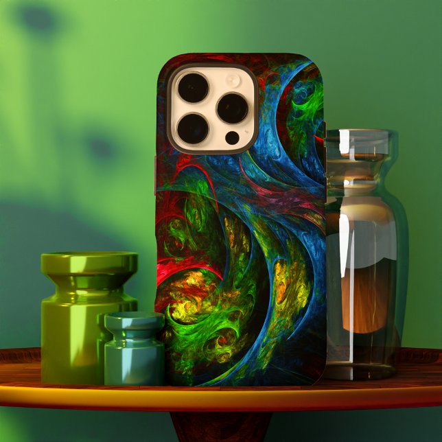 Genesis Blue Abstrakt Art Case-Mate iPhone Hülle (Genesis Blue Abstract Art Case-Mate iPhone Case)