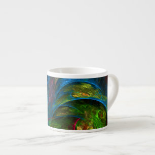 Genesis Blue Abstrakt Art Espresso Tasse