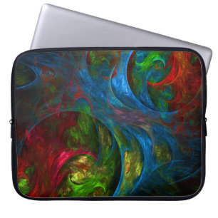 Genesis Blue Abstrakt Art Laptop Sleeve