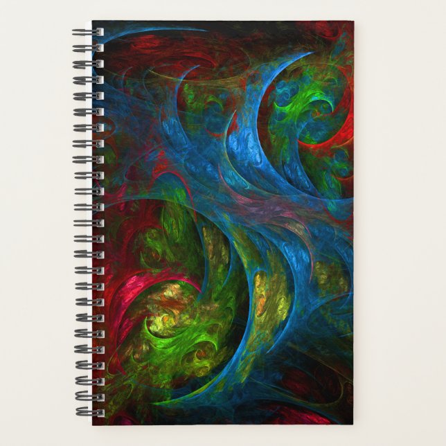 Genesis Blue Abstrakt Art Planer (Vorderseite)