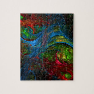 Genesis Blue Abstrakt Art Puzzle