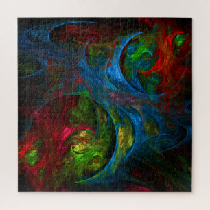 Genesis Blue Abstrakt Art Puzzle