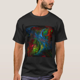 Genesis Blue Abstrakt Art T-Shirt