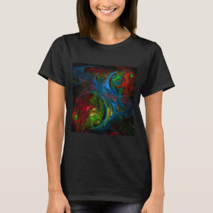 Genesis Blue Abstrakt Art T-Shirt