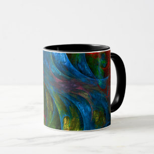 Genesis Blue Abstrakt Coffee Tasse