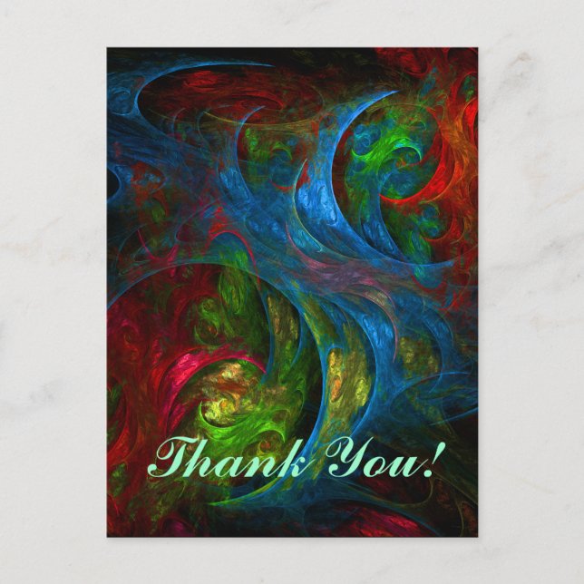 Genesis Blue Vielen Dank Postcard Postkarte (Vorderseite)