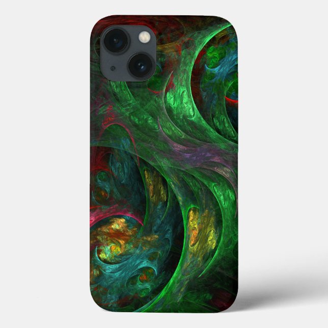 Genesis Green Abstrakt Art Case-Mate iPhone Hülle (Rückseite)