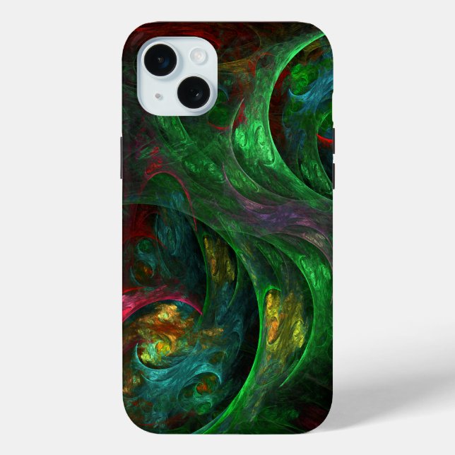 Genesis Green Abstrakt Art Case-Mate iPhone Hülle (Rückseite)